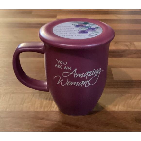 Amazing Woman Mug And Coaster/Lid Ceramic Large 14 Ounce Coffee Tea Cup Dusky - Picture 6 of 11
